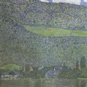 Gustav Klimt Unterach on Lake Atter (mk20) oil painting on canvas
